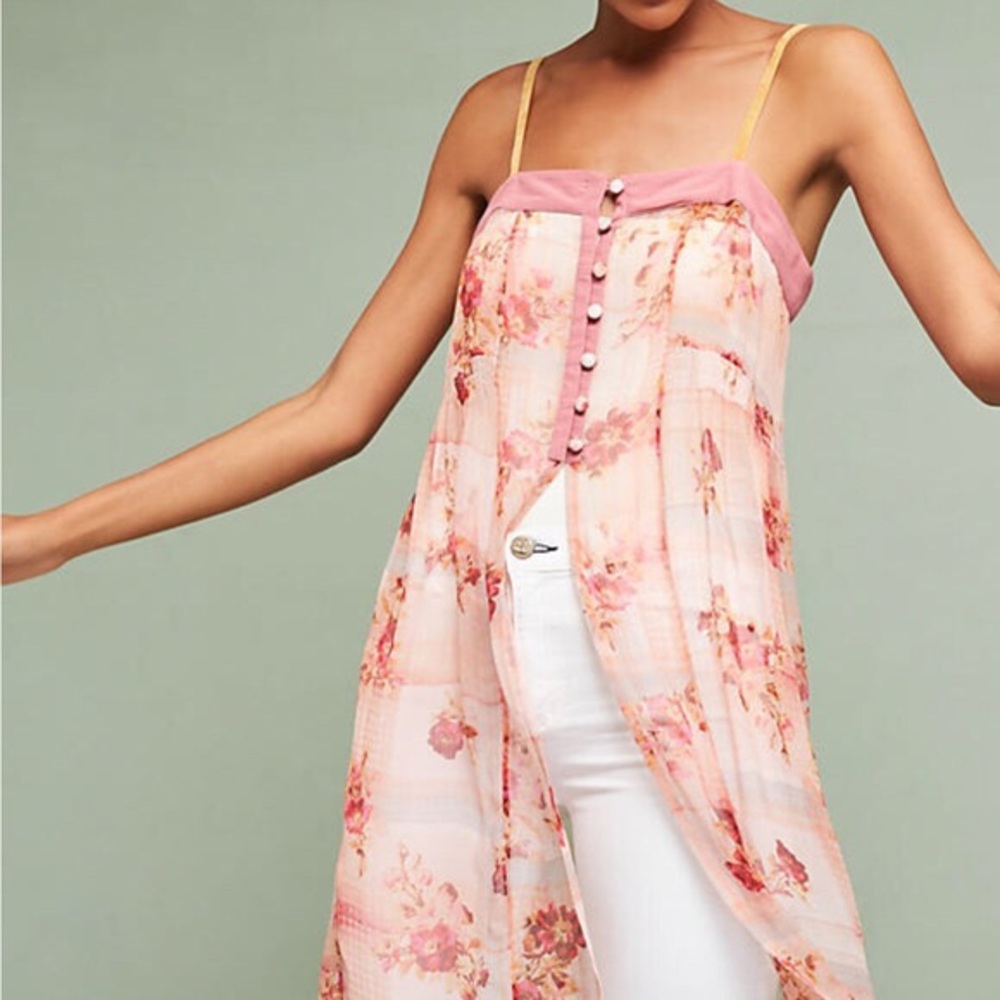 Anthropologie Feather and Bone Everly long tank